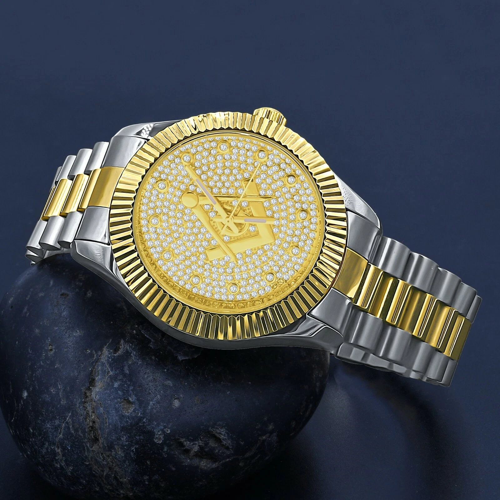 Freemason Masonic Compass Mason Watch Silver Gold